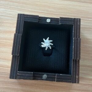 Doron Mereva 18k White Gold and Moissanite Engagement Ring